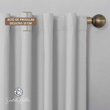 Cargar imagen en el visor de la galería, Juego De 2 Cortinas Blackout CON PRESILLAS OCULTAS
