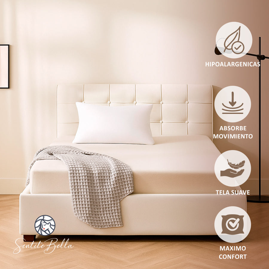Almohada 50 X 30 Camilla Masajes Reflexologia Fibra Siliconada