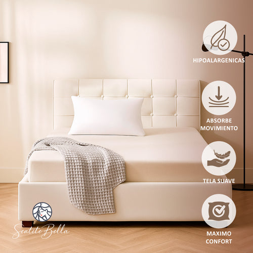 Almohada 50 X 30 Camilla Masajes Reflexologia Fibra Siliconada