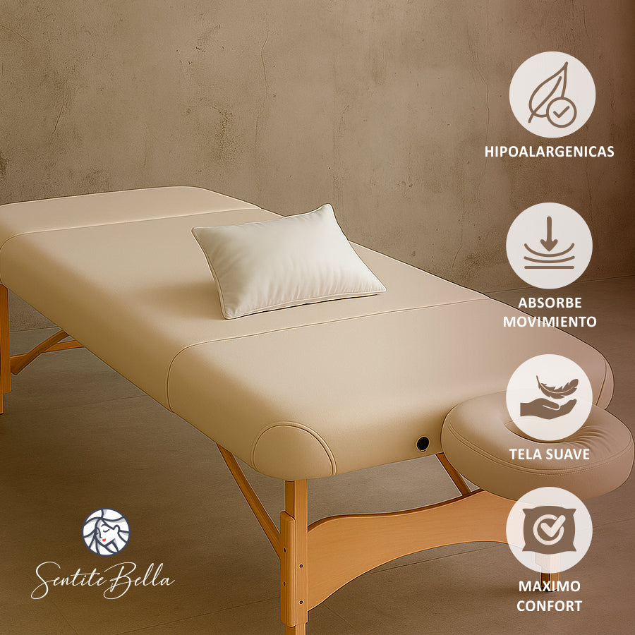 Almohada 26 X 36 Camilla Masajes Reflexologia Fibra Siliconada