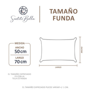 Pack x 2 Funda para Almohada 50x70 Impermeable Con Cierre