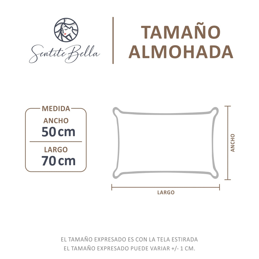 Almohada 50 X 70 Fibra Siliconada Blanca
