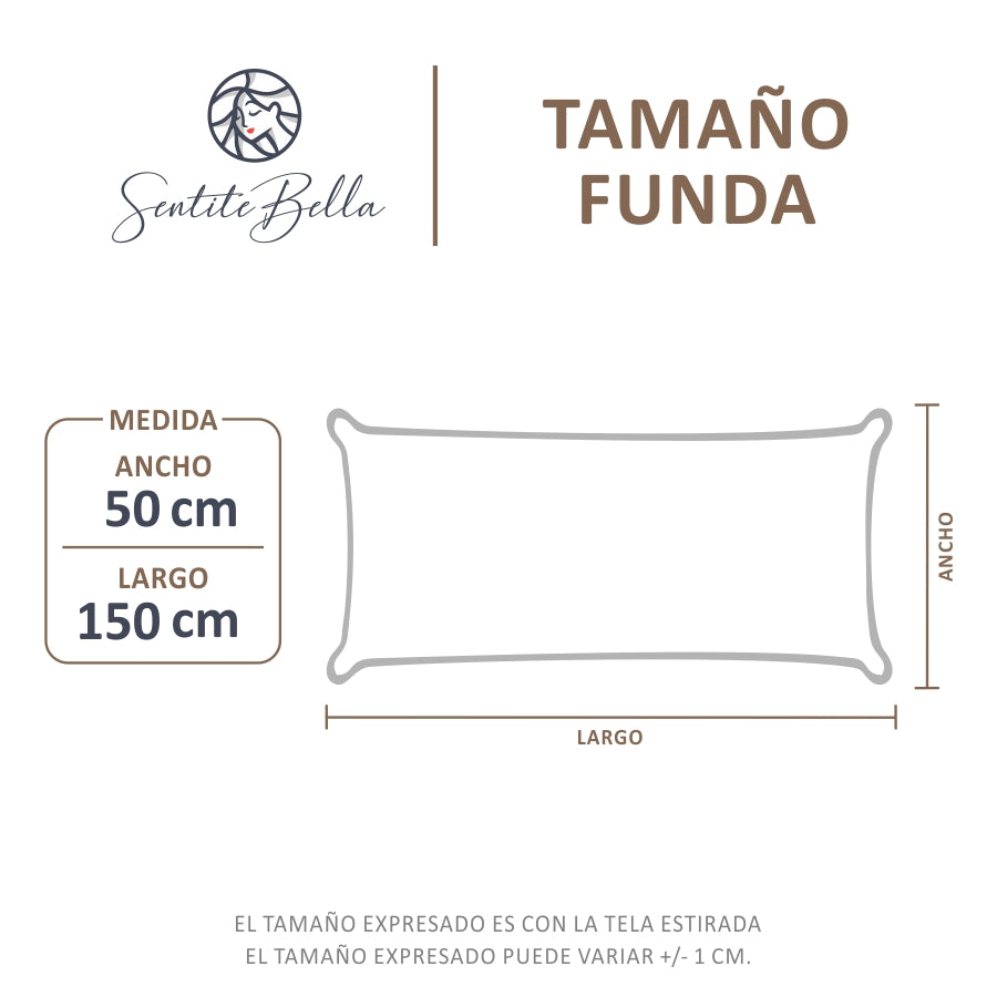 Funda para Almohada - 50x150 cm - 2 Plazas