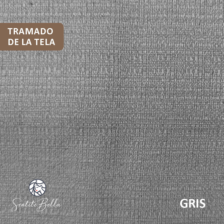 Juego De 2 Cortinas En Tela Rustica - Varios Tamaños