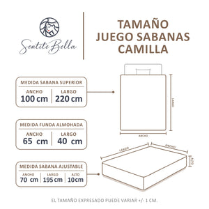 Juego Sabanas para Camilla de Masajes Reflexología 195x70