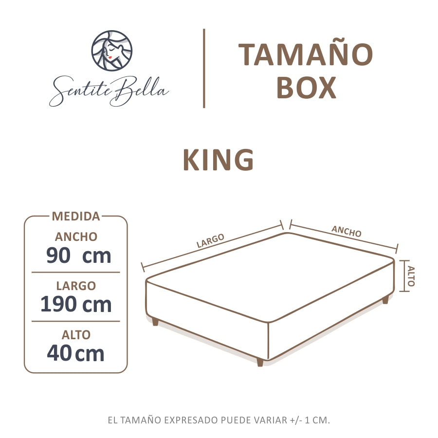 Pollerin para Sommier Tableado - 1 Plaza - 40 cm de Altura