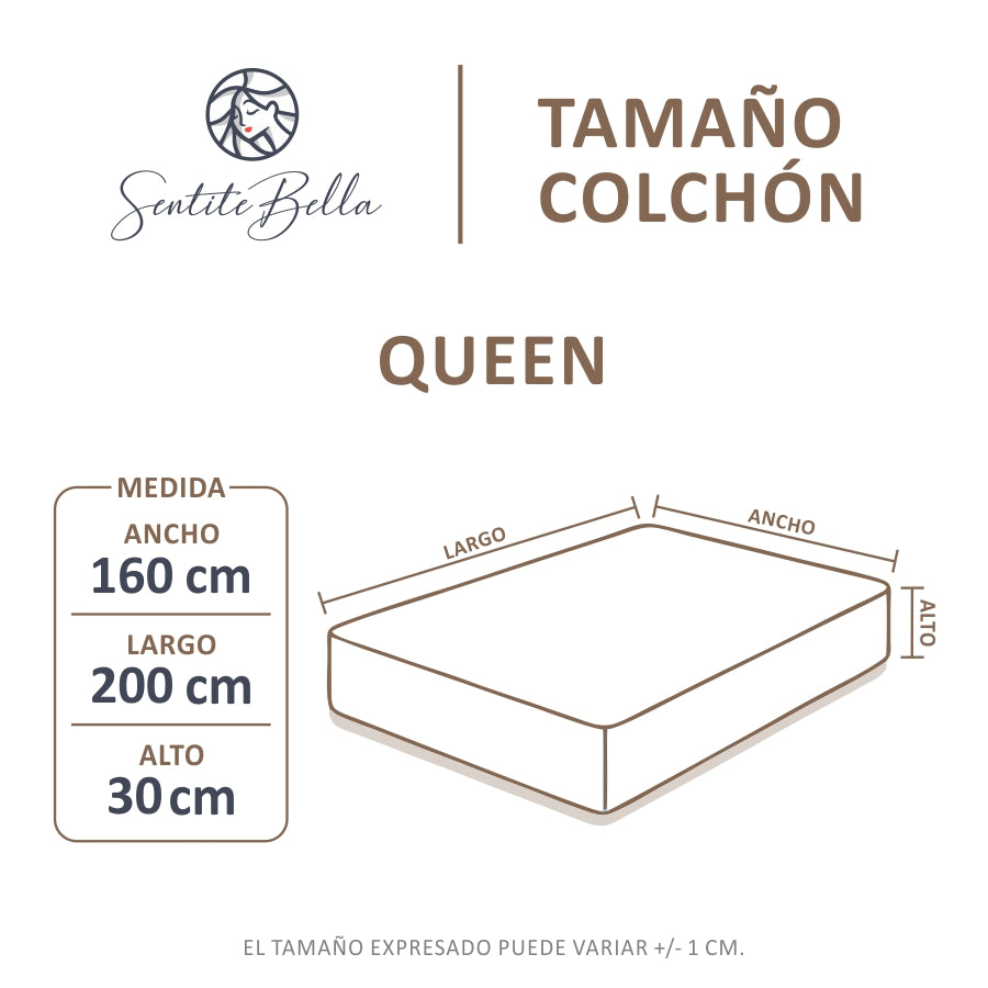 Forro De Colchón Impermeable Con Cierre Queen