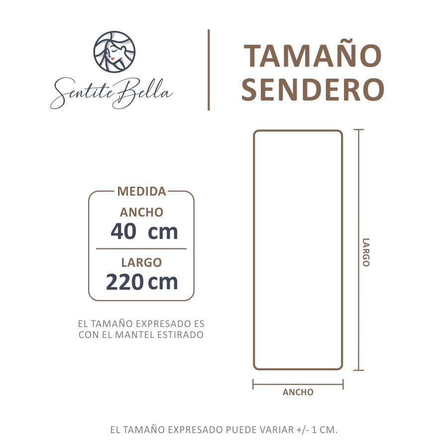Sendero Caminero De Mesa 40x220 cm
