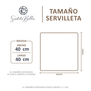 Servilletas De Tela Panama Varios Colores - Set X 6 Unidades