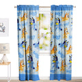 Juego De 2 Cortinas Infantil 150x210 Diseño Bluey Bingo