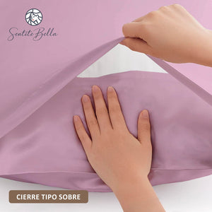 Set X 2 Fundas De Almohadas Saten Satin 50x70 cm