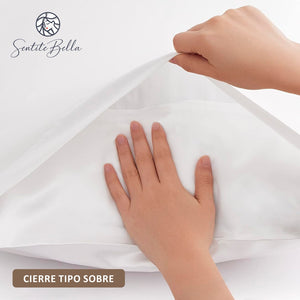 Set X 2 Fundas De Almohadas Saten Satin 50x70 cm