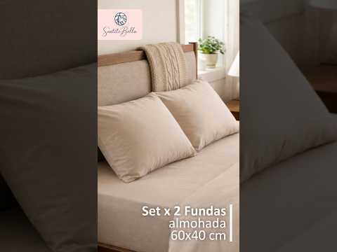 Set x 2 Funda para Almohada Camilla Masajes - 65x40 cm Liso
