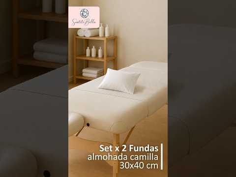 Set x 2 Funda para Almohada Camilla Masajes - 30x40 cm Liso