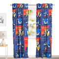 Juego De 2 Cortinas Infantil 150x210 Diseño Sonic