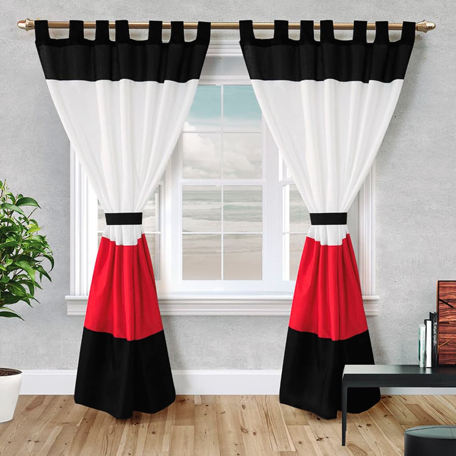Juego De 2 Cortinas Sofia 150x210 - SentiteBella.uy