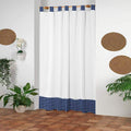 Cortinas para Puerta en Tela Panama Cuadrille 120x190 - SentiteBella.uy