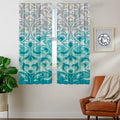 Juego De 2 Cortinas Con Diseño En Tela Microfibra 150x150 - SentiteBella.uy
