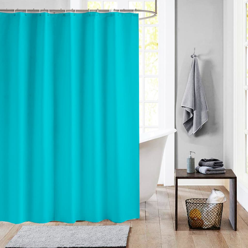 Cortina de Baño Ducha Varios Colores 180x180 cm Kit con Ganchos