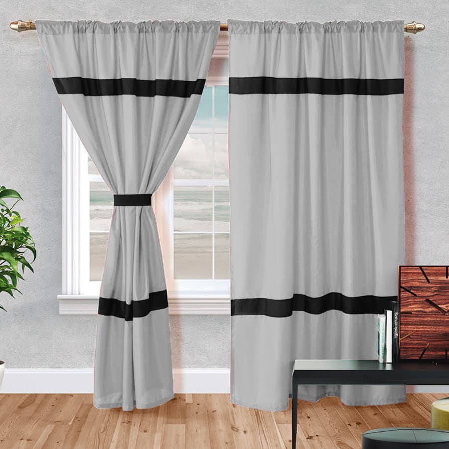 Juego De 2 Cortinas Candela 150x210 - SentiteBella.uy
