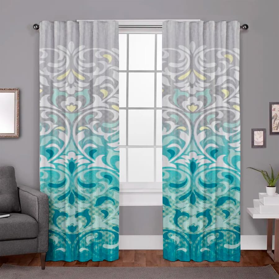 Juego De 2 Cortinas con Diseño En Tela Microfibra 150x210 Varios Diseños - SentiteBella.uy
