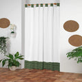 Cortinas para Puerta en Tela Panama Cuadrille 120x190 - SentiteBella.uy