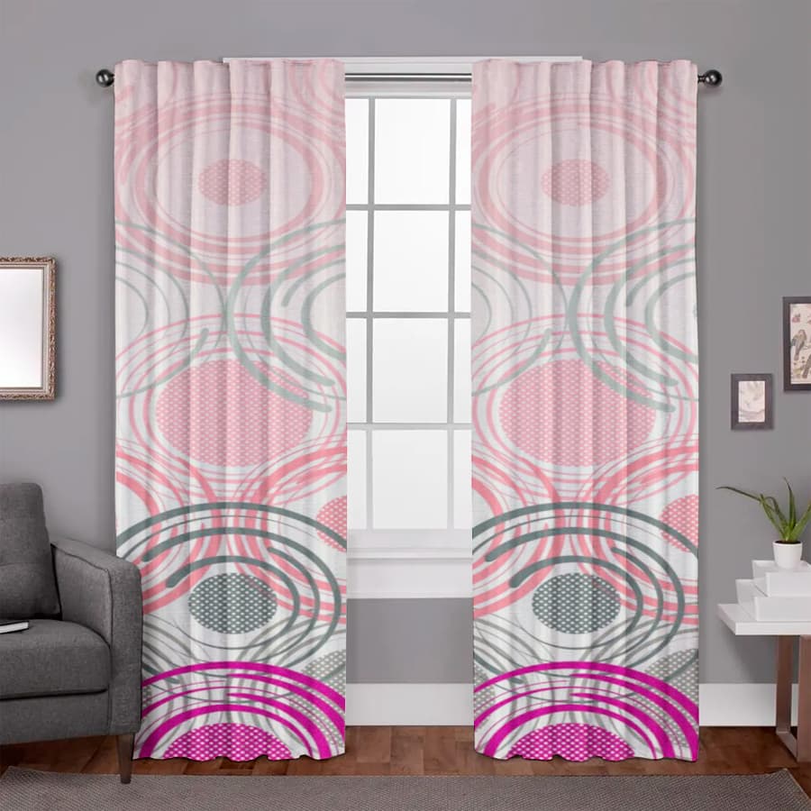 Juego De 2 Cortinas con Diseño En Tela Microfibra 150x210 Varios Diseños - SentiteBella.uy
