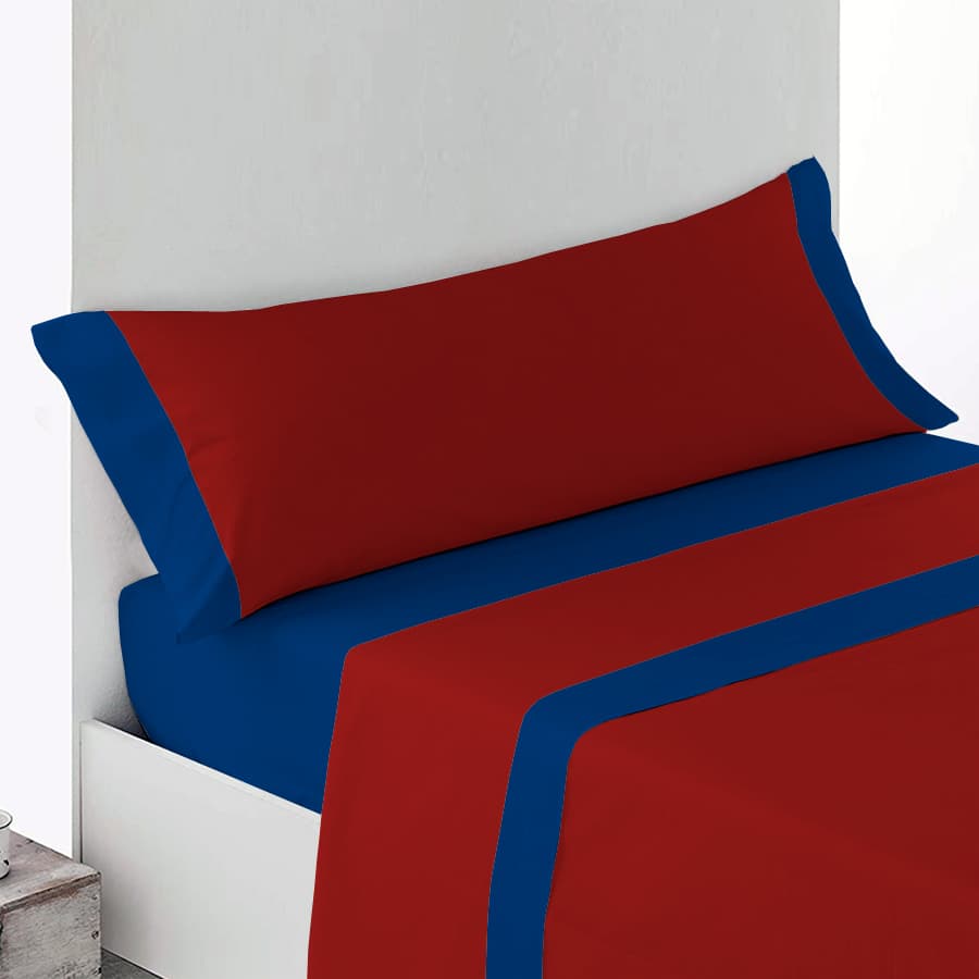 Juego de Sábanas - 1 Plaza y Media con Faja Embozo Funda Almohada Larga - SentiteBella.uy