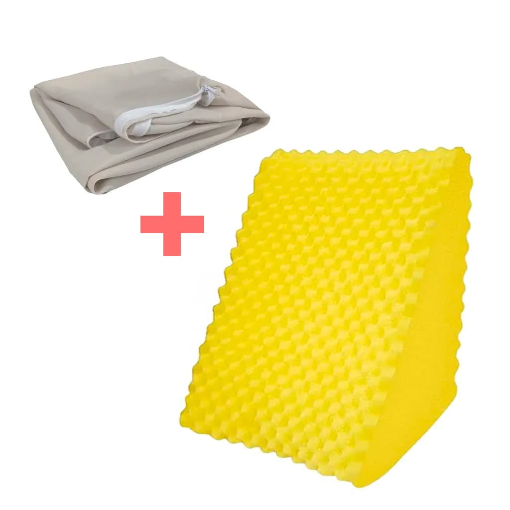 Almohadas De Respaldo Cuña Anti Reflujo + Funda De Regalo - SentiteBella.uy