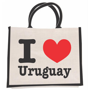 Bolso Yute I Love Uruguay - SentiteBella.uy