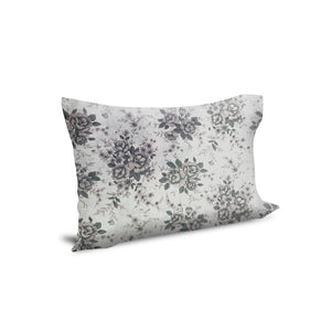 Funda para Almohada Diseño Flores Grises- 50x70 cm - SentiteBella.uy