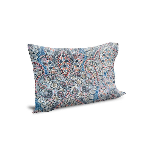 Funda para Almohada Diseño Mandalas Azules- 50x70 cm - SentiteBella.uy