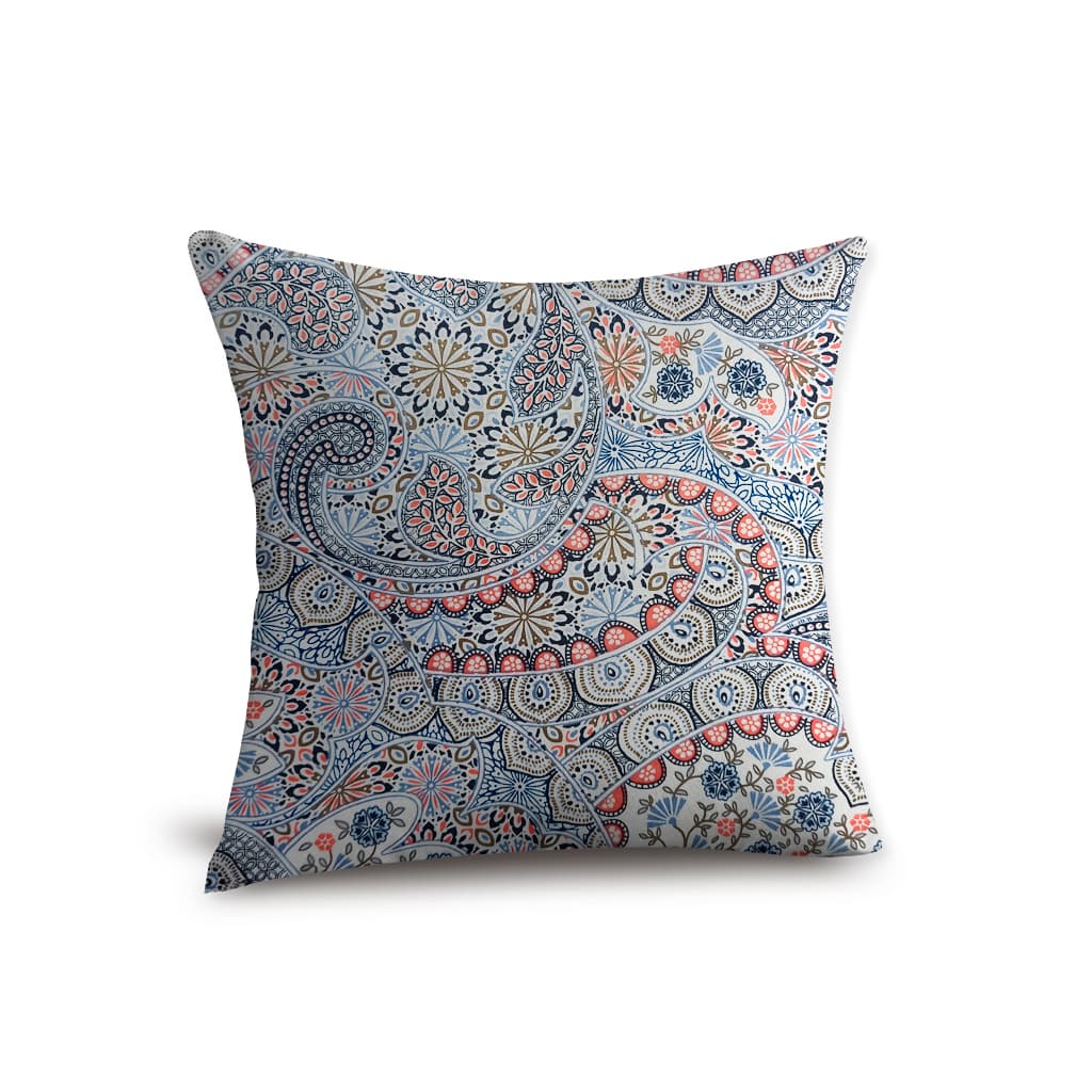SentiteBella.uy SentiteBella.uy Funda para Almohadon Tela Microfibra Diseño Mandalas Azules 40x40 cm Sentite Bella Mvd 175.00