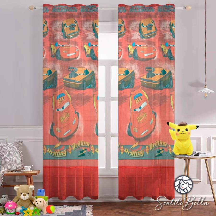 Juego De 2 Cortinas Disney En Tela Voile Bual 150x210 - SentiteBella.uy