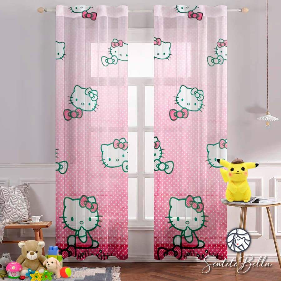 Juego De 2 Cortinas Disney En Tela Voile Bual 150x210 - SentiteBella.uy