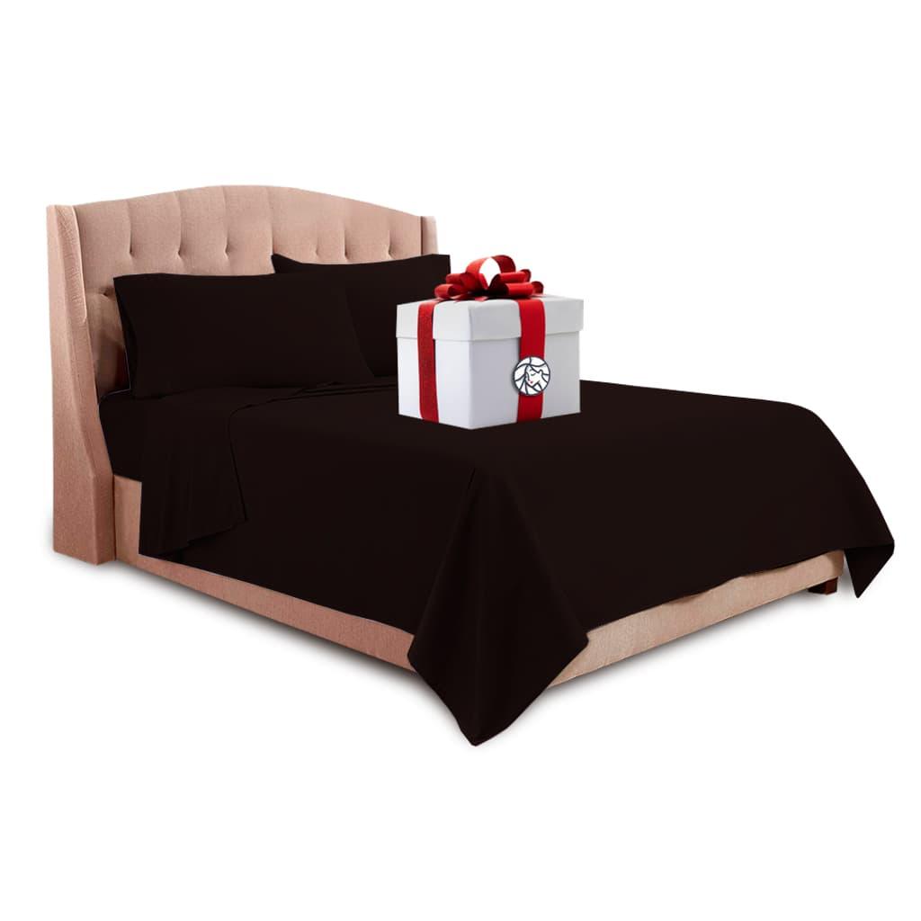 Juego de Sábanas Percal - 2 Plazas Liso + REGALO - SentiteBella.uy