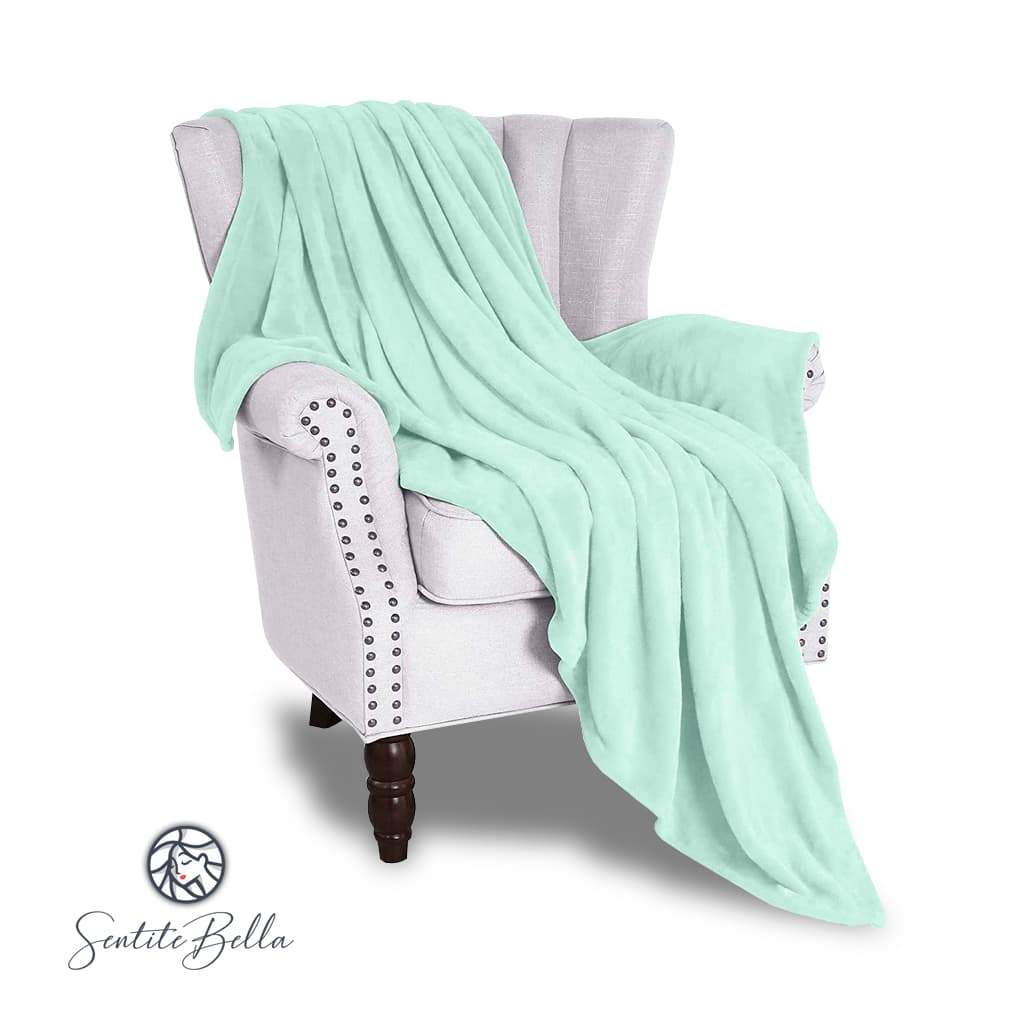 Manta de Sofa Terciopelo 75 x 150 cm Varios Colores - SentiteBella.uy