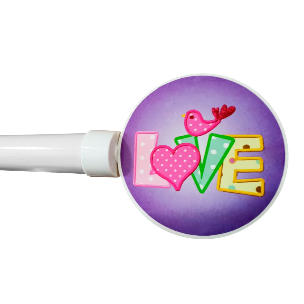 Puntero para Barrote de 28mm Infantil Diseño Love - SentiteBella.uy