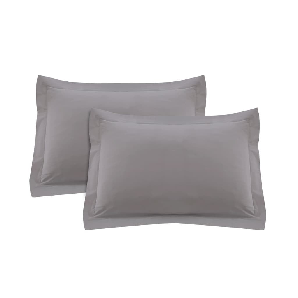 Set x 2 Funda para Almohada con Volado Percal - 60 x 80 cm Liso - SentiteBella.uy