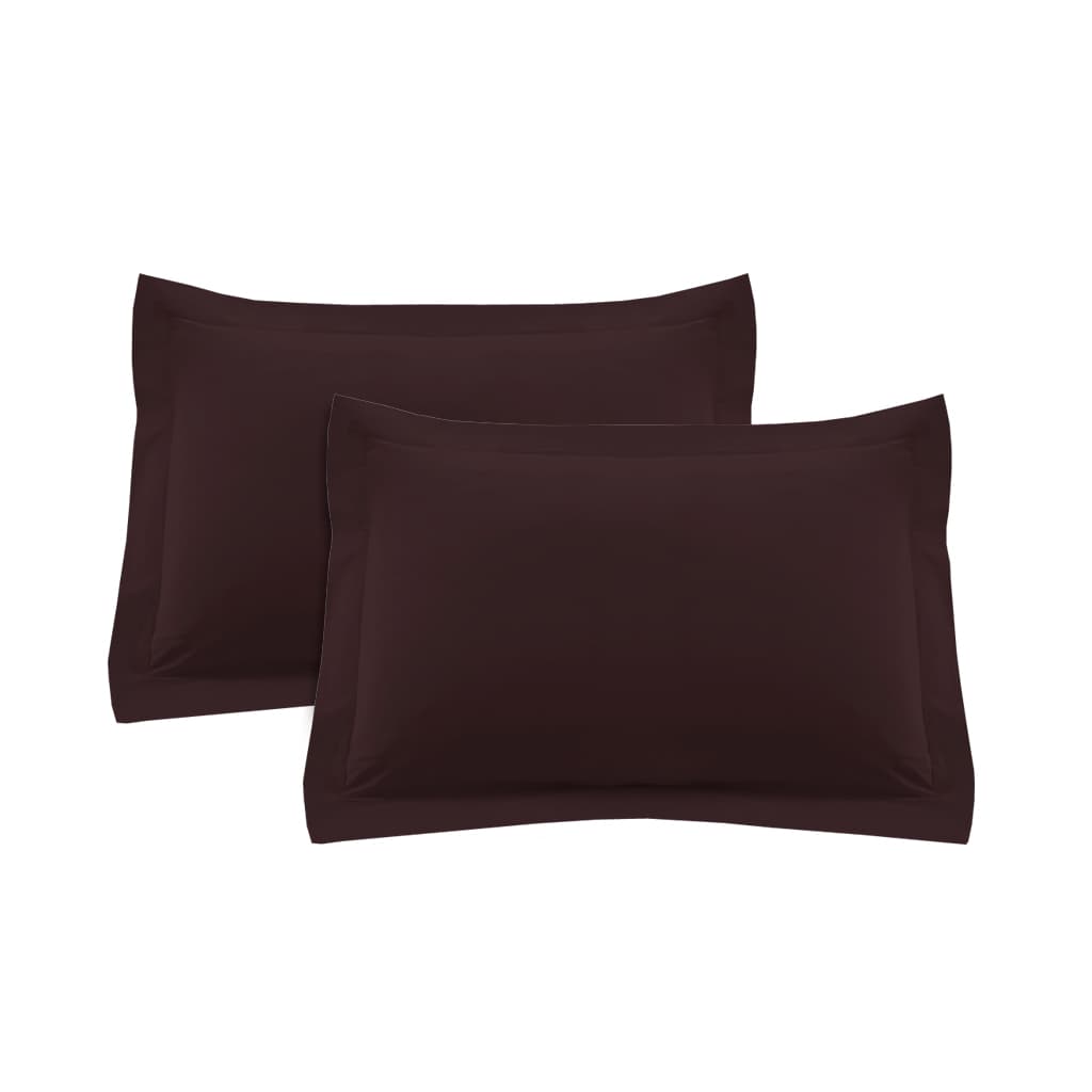 Set x 2 Funda para Almohada con Volado Percal - 60 x 80 cm Liso - SentiteBella.uy