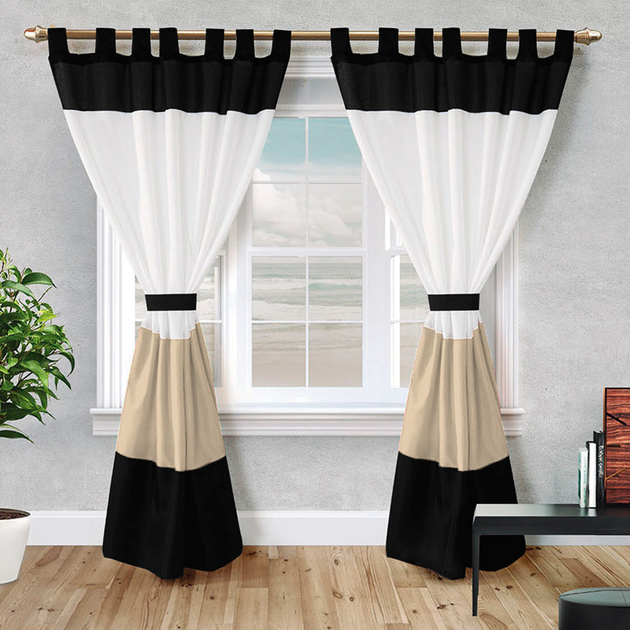 Juego De 2 Cortinas Sofia 150x210 - SentiteBella.uy