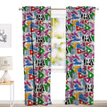 Juego De 2 Cortinas Infantil 150x210 Diseño Championes - SentiteBella.uy