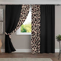 Juego De 2 Cortinas Leopardo 150x210 - SentiteBella.uy