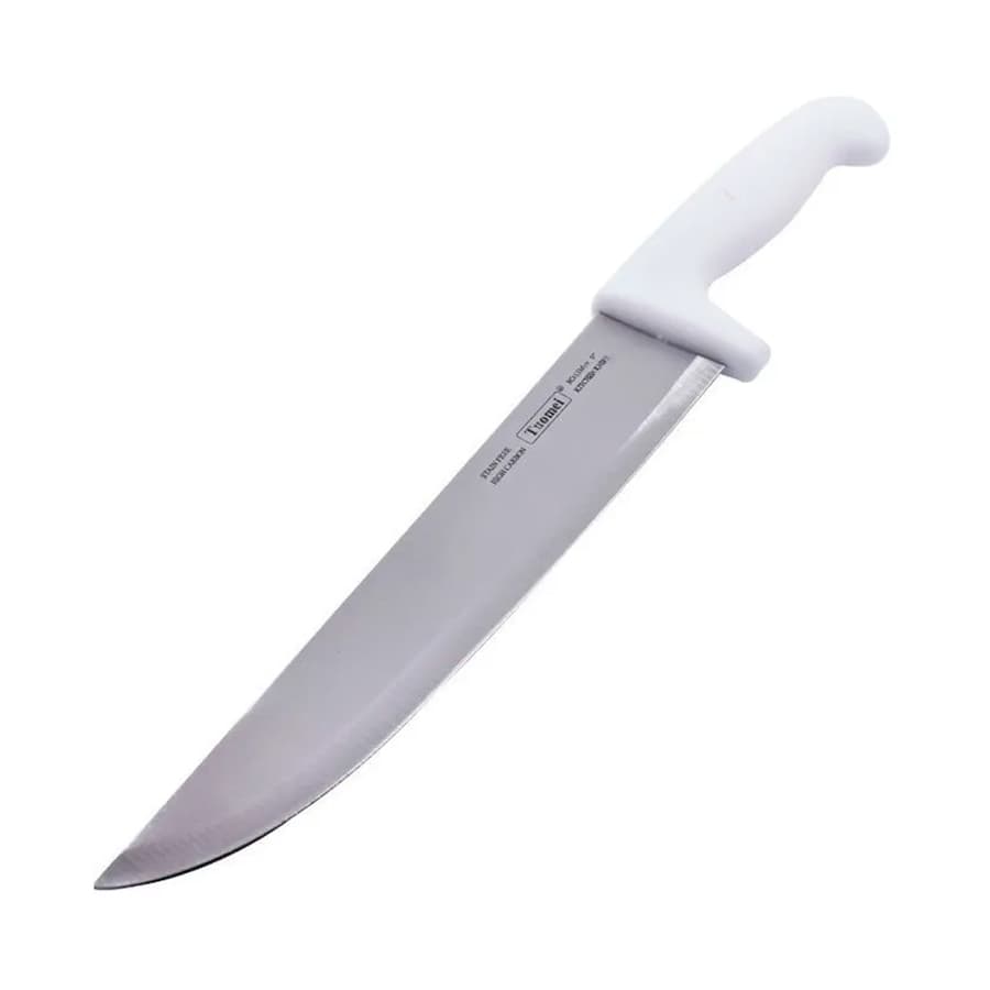 Cuchilla de Carnicero Cocina 9" Profesional Mango Blanco - SentiteBella.uy