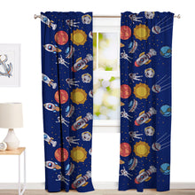 Cargar imagen en el visor de la galería, Juego De 2 Cortinas Infantil 150x210 Diseño Espacio - SentiteBella.uy
