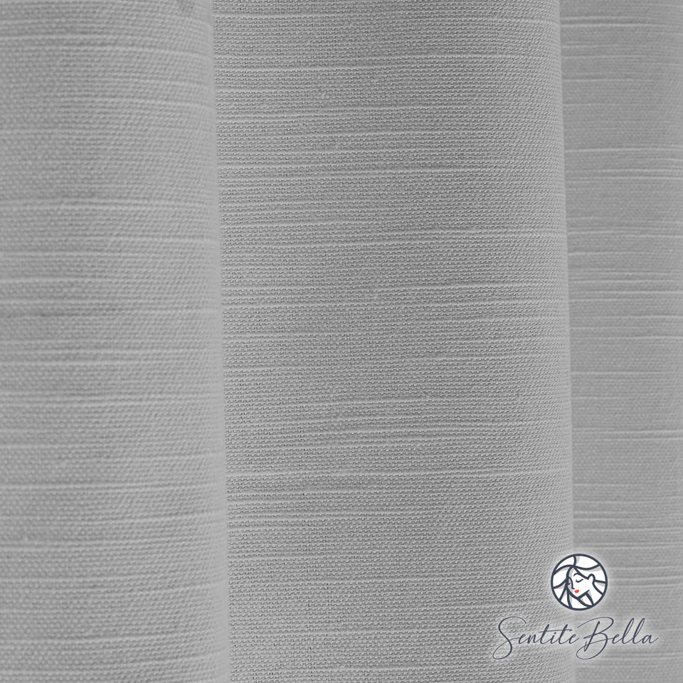 Juego De 2 Cortinas En Tela RUSTICO ITALIANO - Varios Colores - SentiteBella.uy