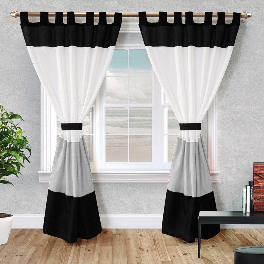 Juego De 2 Cortinas Sofia 150x210 - SentiteBella.uy